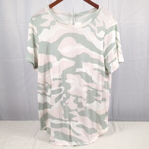 Casual Camouflage Print Women's Tee